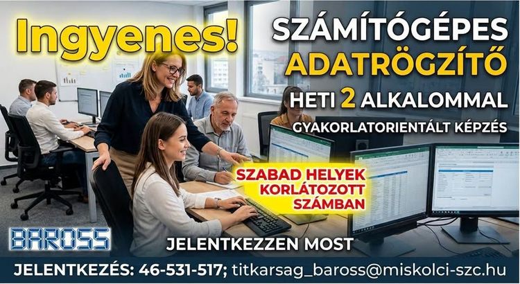 Számítógépes adatrögzítő képzés