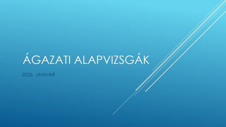 Megkezdődnek az ágazati alapvizsgák