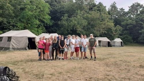Barossos diákok a vándortáborok Balaton-Felvidéki útvonalán