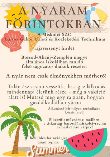 „A nyaram forintokban."  - rajzverseny általános iskolásoknak